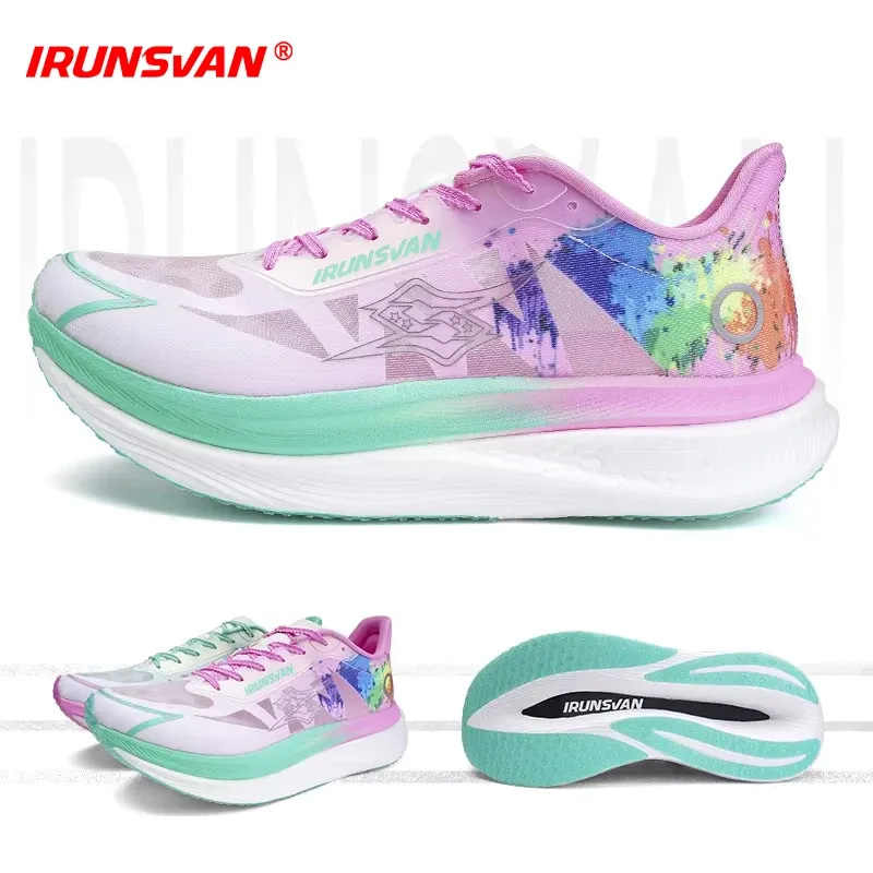 IRUNSVAN Carbon Plate Marathon Running Shoes for Heavy Runners