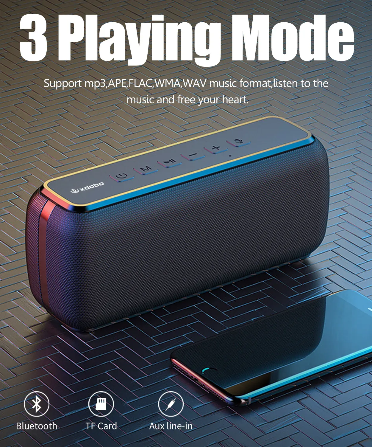 Xdobo X8 II 60W Portable Waterproof Bluetooth Speaker