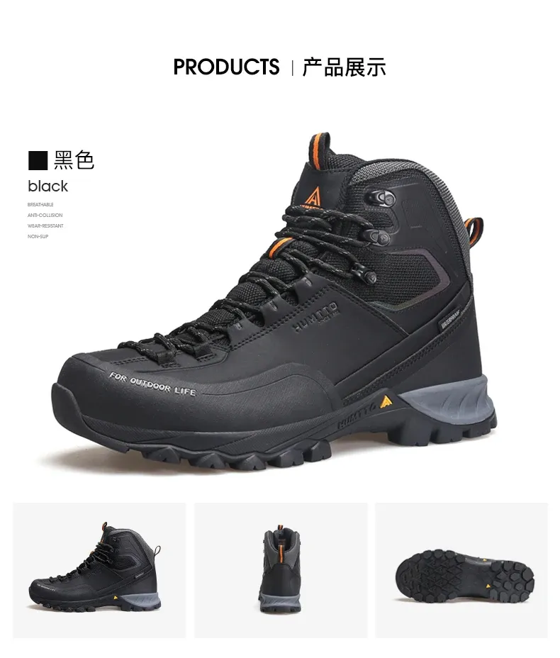 HUMTTO Waterproof Ankle Hiking Boots for Outdoor Trekking