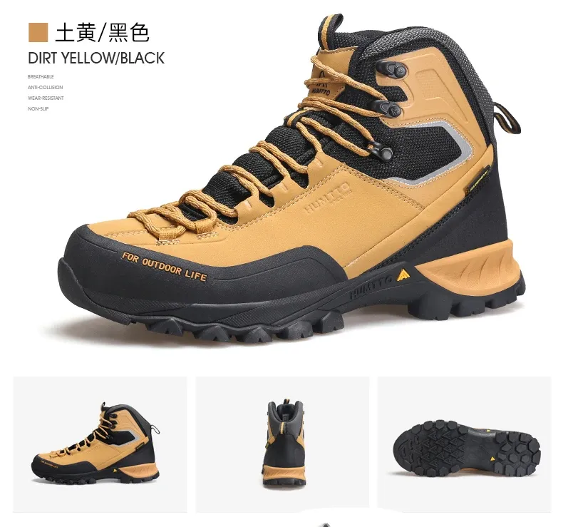 HUMTTO Waterproof Ankle Hiking Boots for Outdoor Trekking