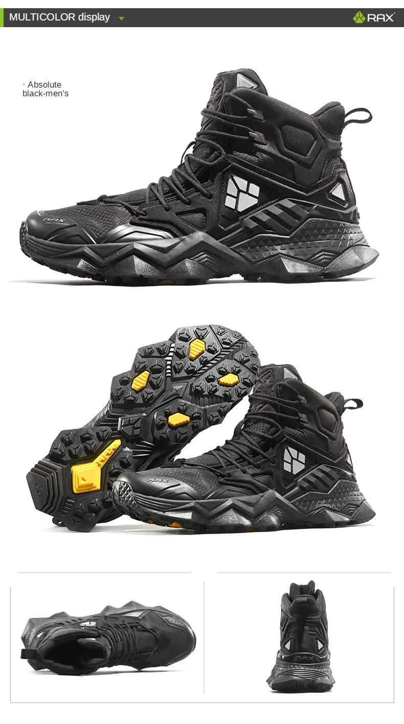 RAX Waterproof Mid-Top Hiking Shoes for Men