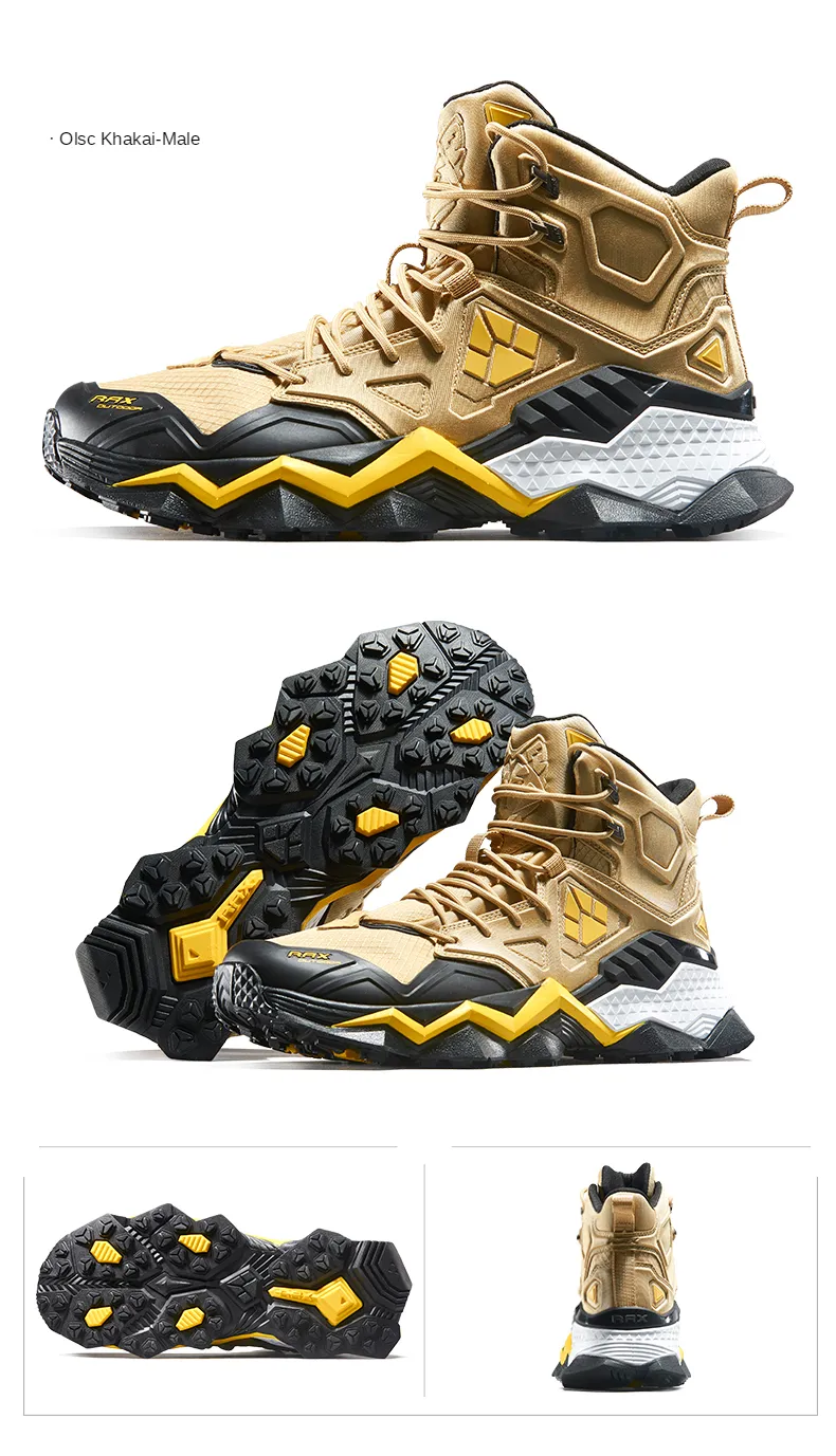 RAX Waterproof Mid-Top Hiking Shoes for Men