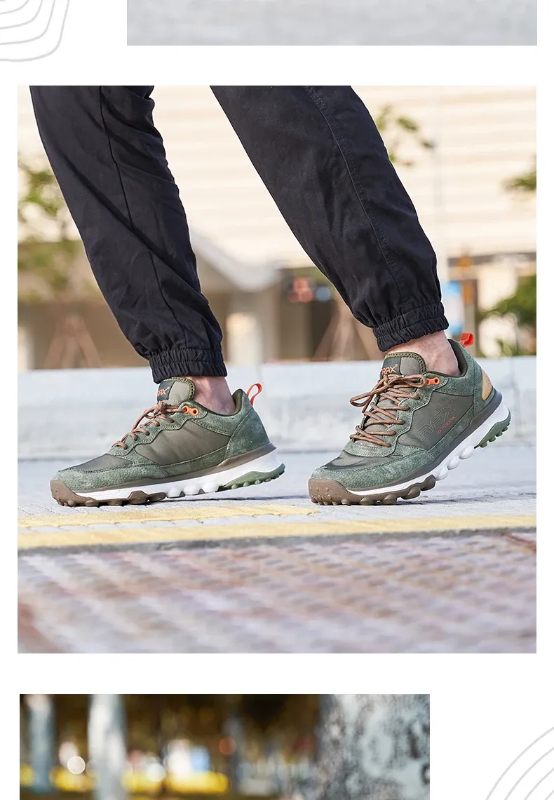 RAX Breathable Leather Hiking Shoes for Men