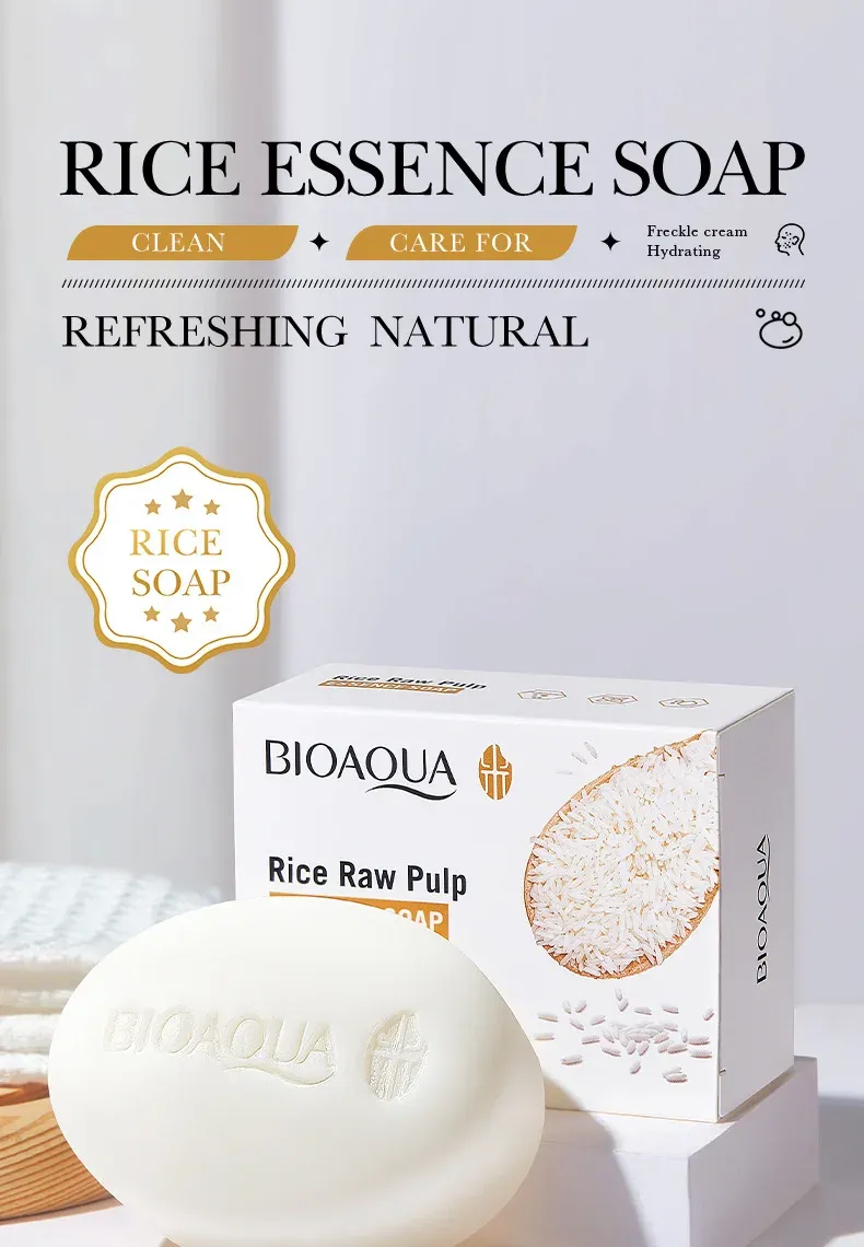 BIOAQUA White Rice Facial Cleansing Soap