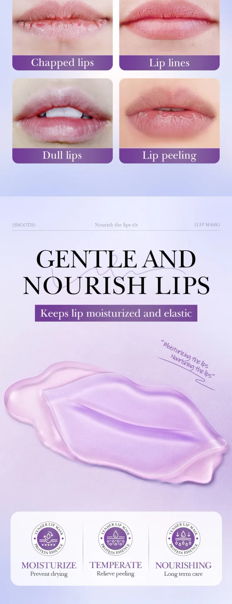 BIOAQUA Retinol Crystal Collagen Lip Mask Set