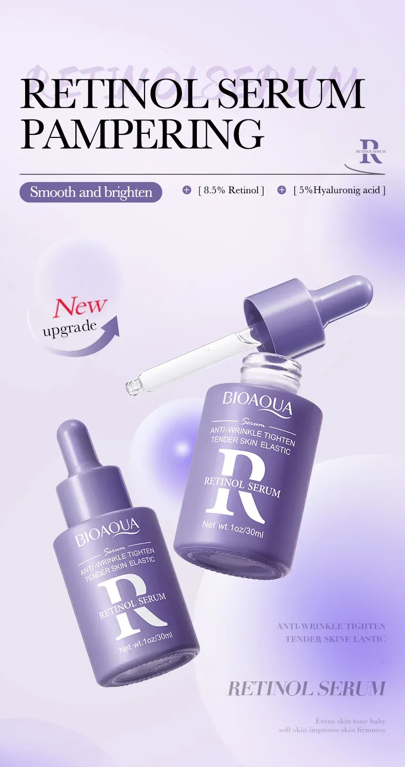 BIOAQUA Vitamin C Retinol Hyaluronic Acid Serum Set, 3 Pieces