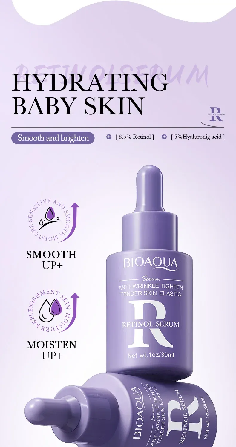BIOAQUA Vitamin C Retinol Hyaluronic Acid Serum Set, 3 Pieces