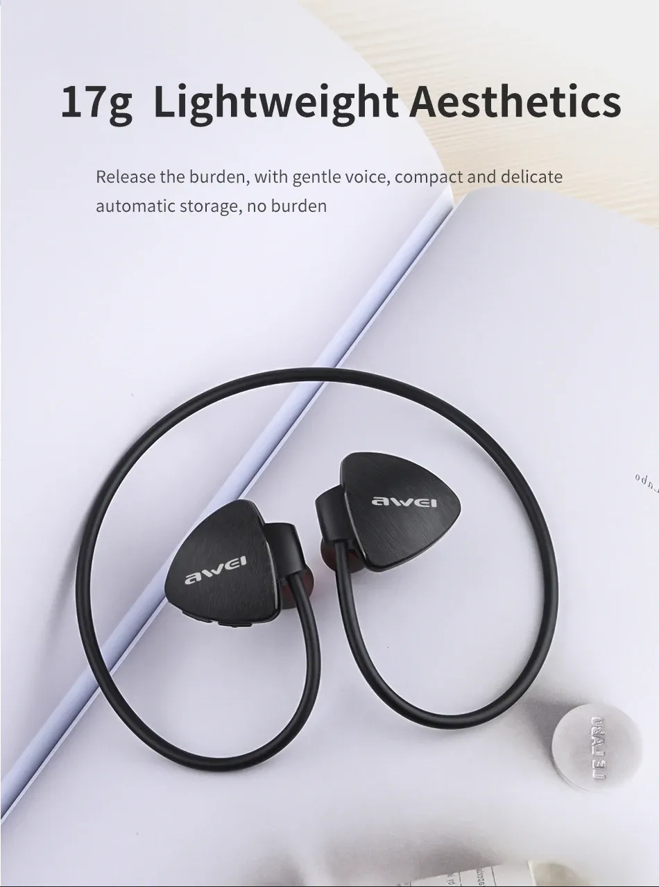 Awei A847BL Wireless Sport Neckband Earphones