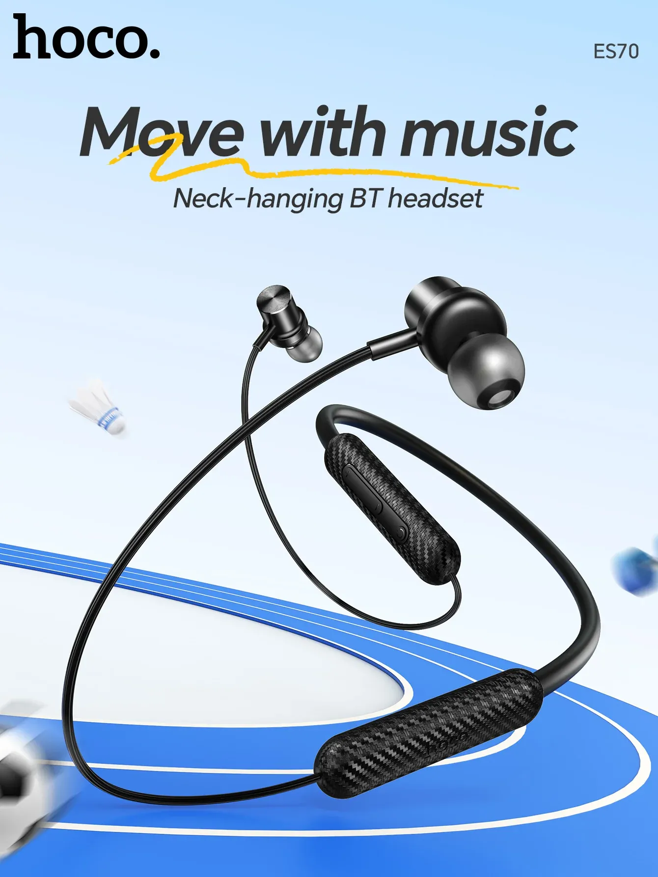 HOCO ES70 Bluetooth 5.3 Neckband Earphones