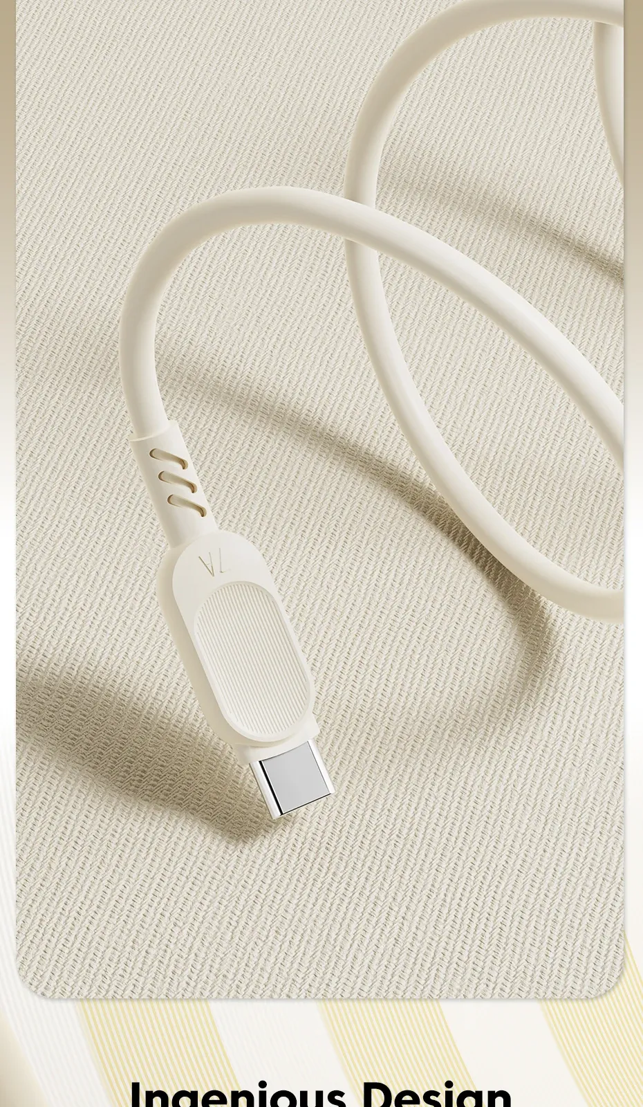 Toocki USB-A to USB-C Fast Charging Cable, 7A TPE Data Lead