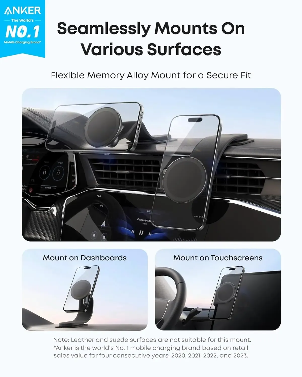 Anker Nano Detachable Magnetic Car Phone Mount