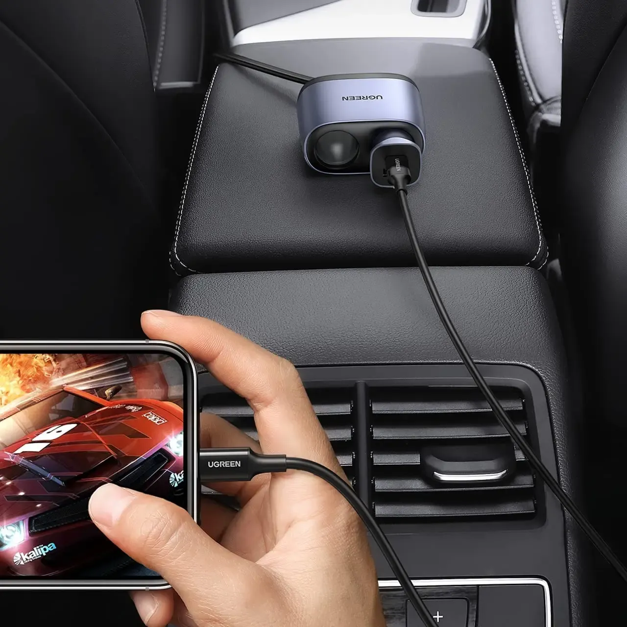 UGREEN 216W Dual USB Car Charger Splitter