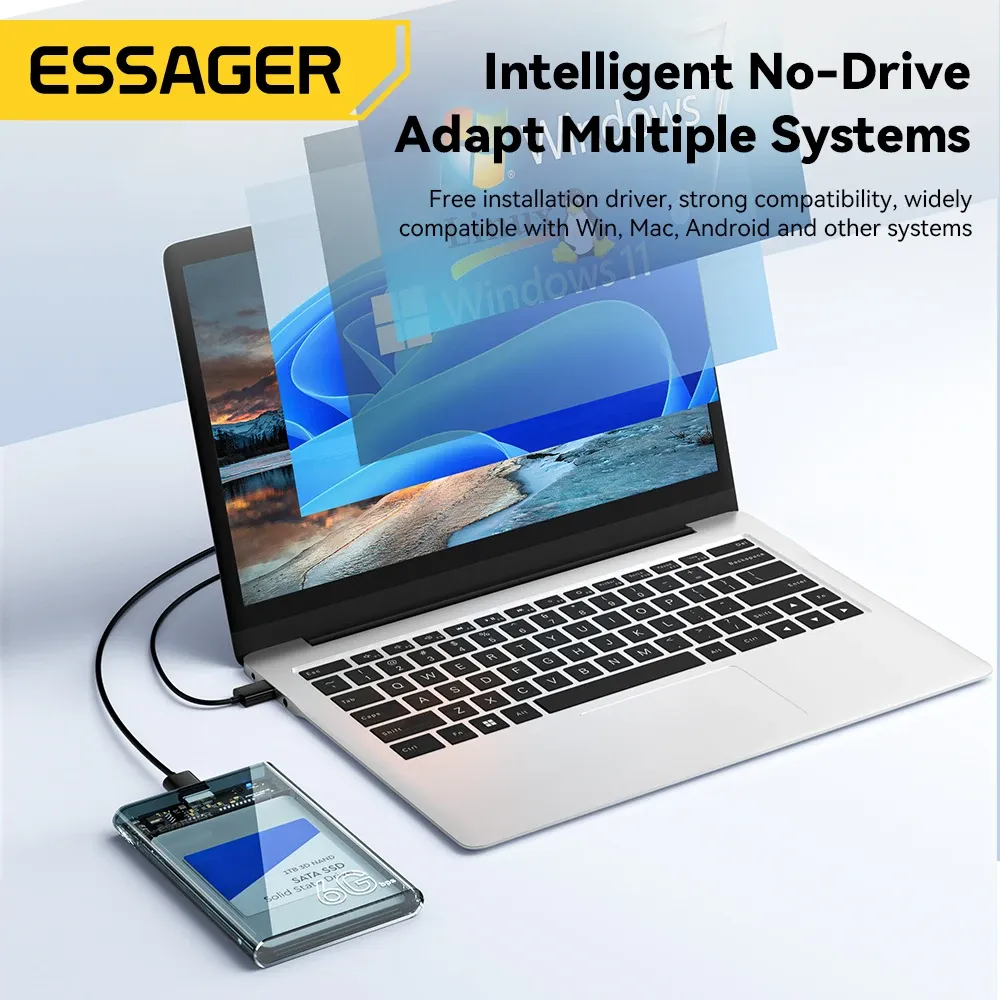 Essager 2.5-Inch SATA to USB 3.0 External Drive Enclosure