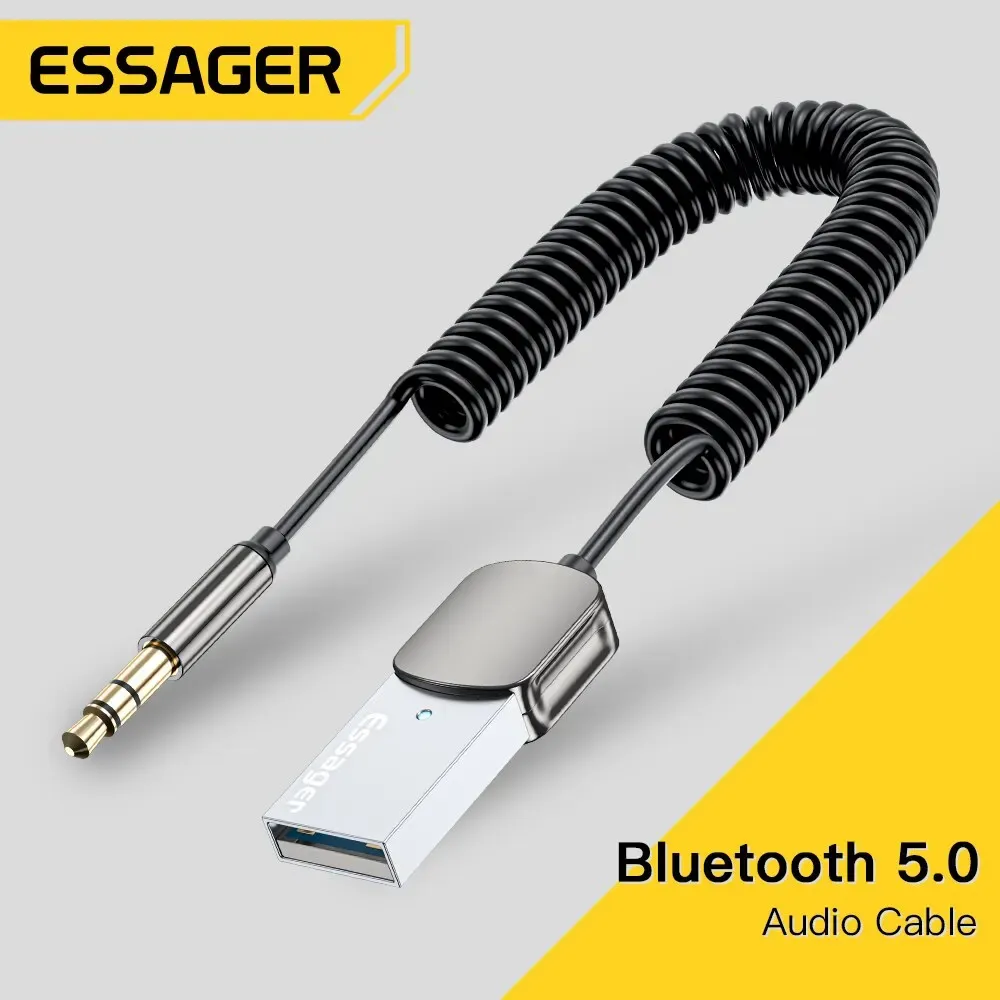 Essager Bluetooth 5.0 USB AUX Car Audio Receiver