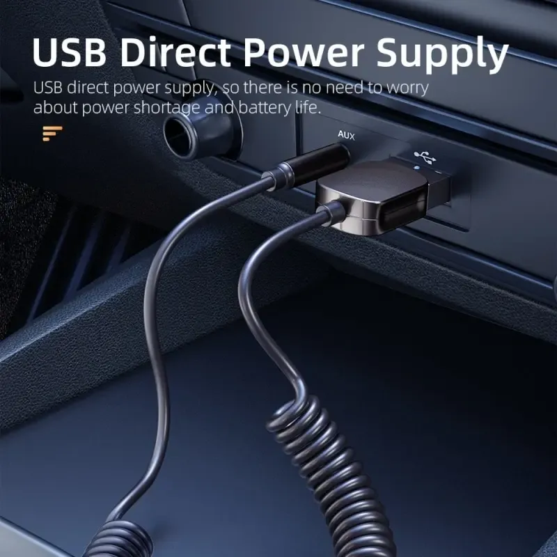 Essager Bluetooth 5.0 USB AUX Car Audio Receiver