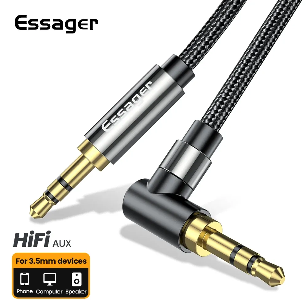 Essager 3.5mm Male-to-Male AUX Extension Cable 1.5m