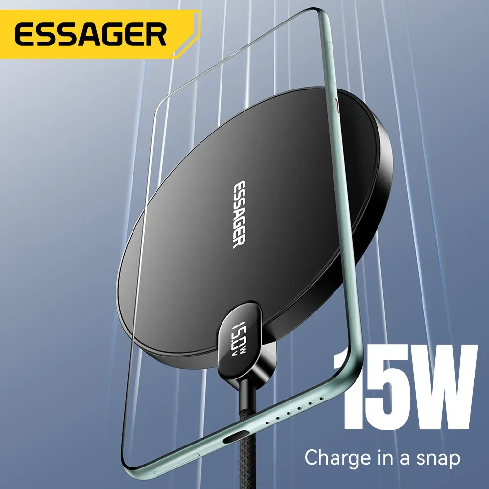 Awei 15W LED Digital Display Wireless Charging Pad