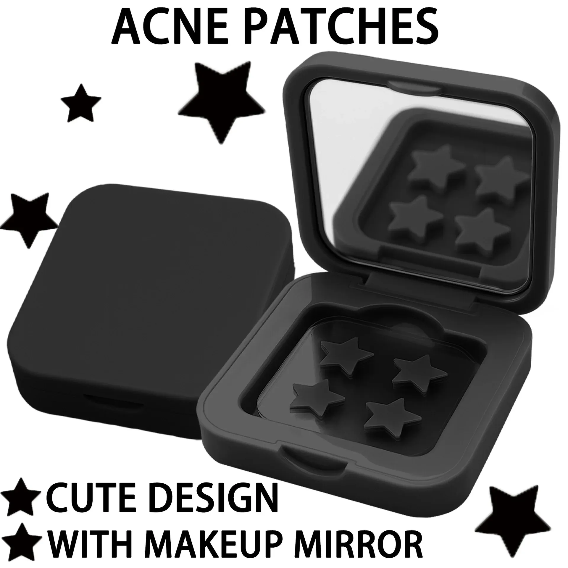 Mirror-Boxed Star Acne Patches, 60-Piece Hydrocolloid Set