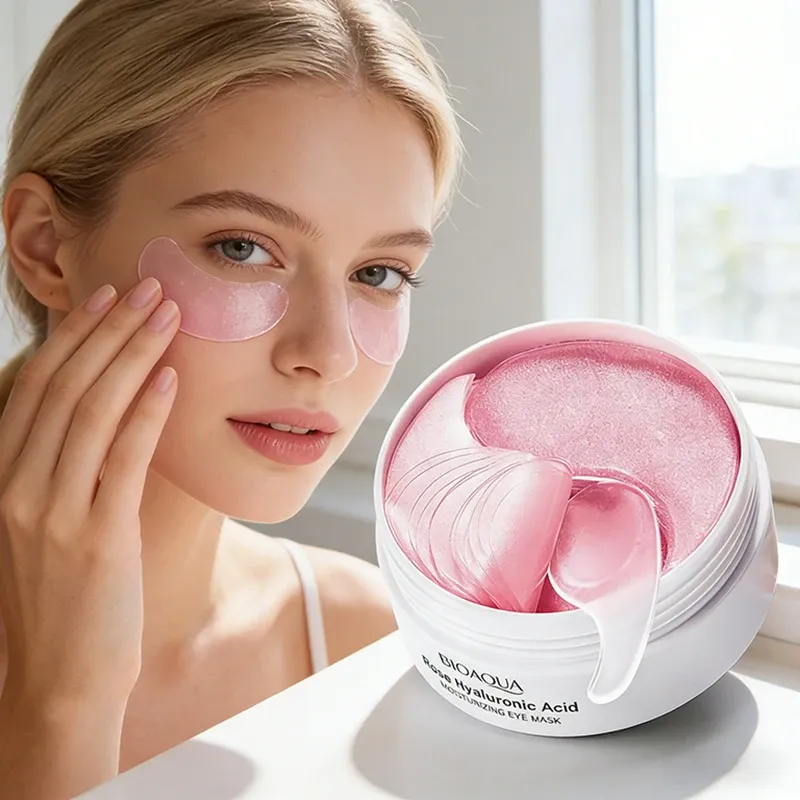 BIOAQUA Rose Hyaluronic Acid Under-Eye Patch Set, 60 Pieces