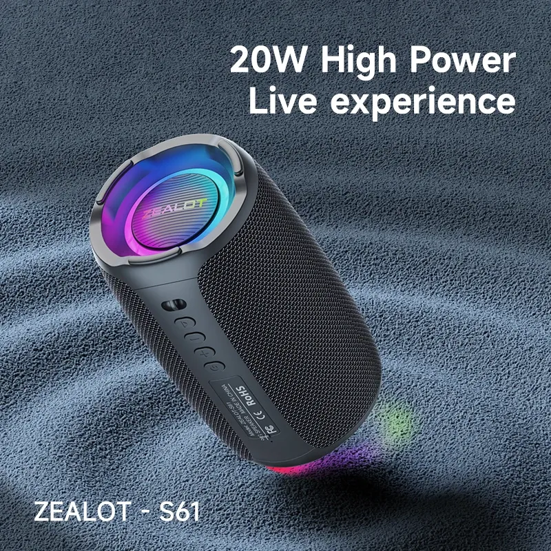 ZEALOT S61 IPX6 Outdoor Bluetooth Speaker