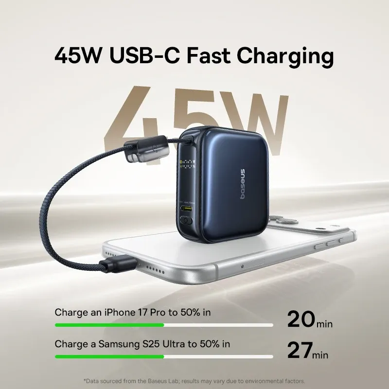 Baseus 45W Mini 10000mAh USB-C Power Bank