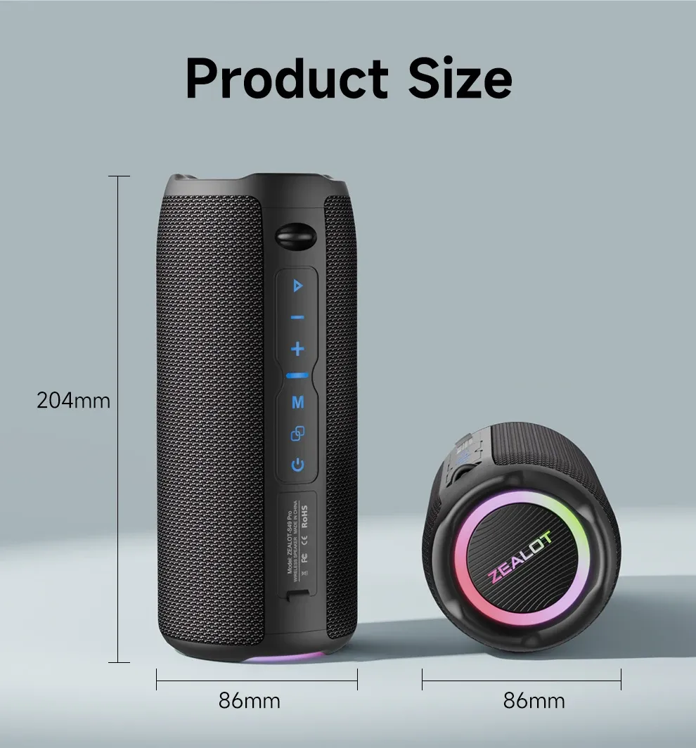 ZEALOT S49PRO 20W Waterproof Portable Bluetooth Speaker