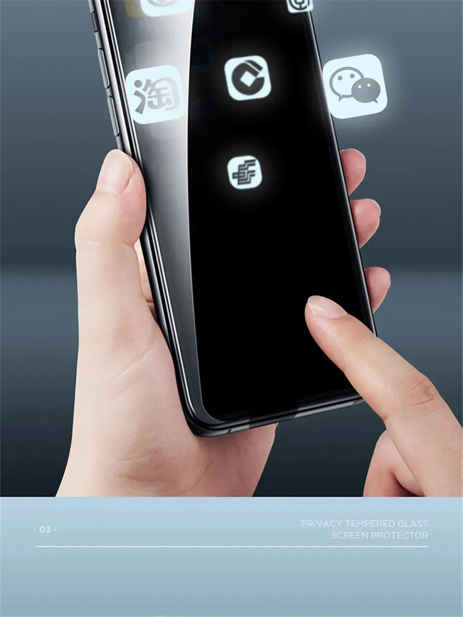 REMAX 9D Privacy Tempered Glass Screen Protector for iPhone 12–15 Series