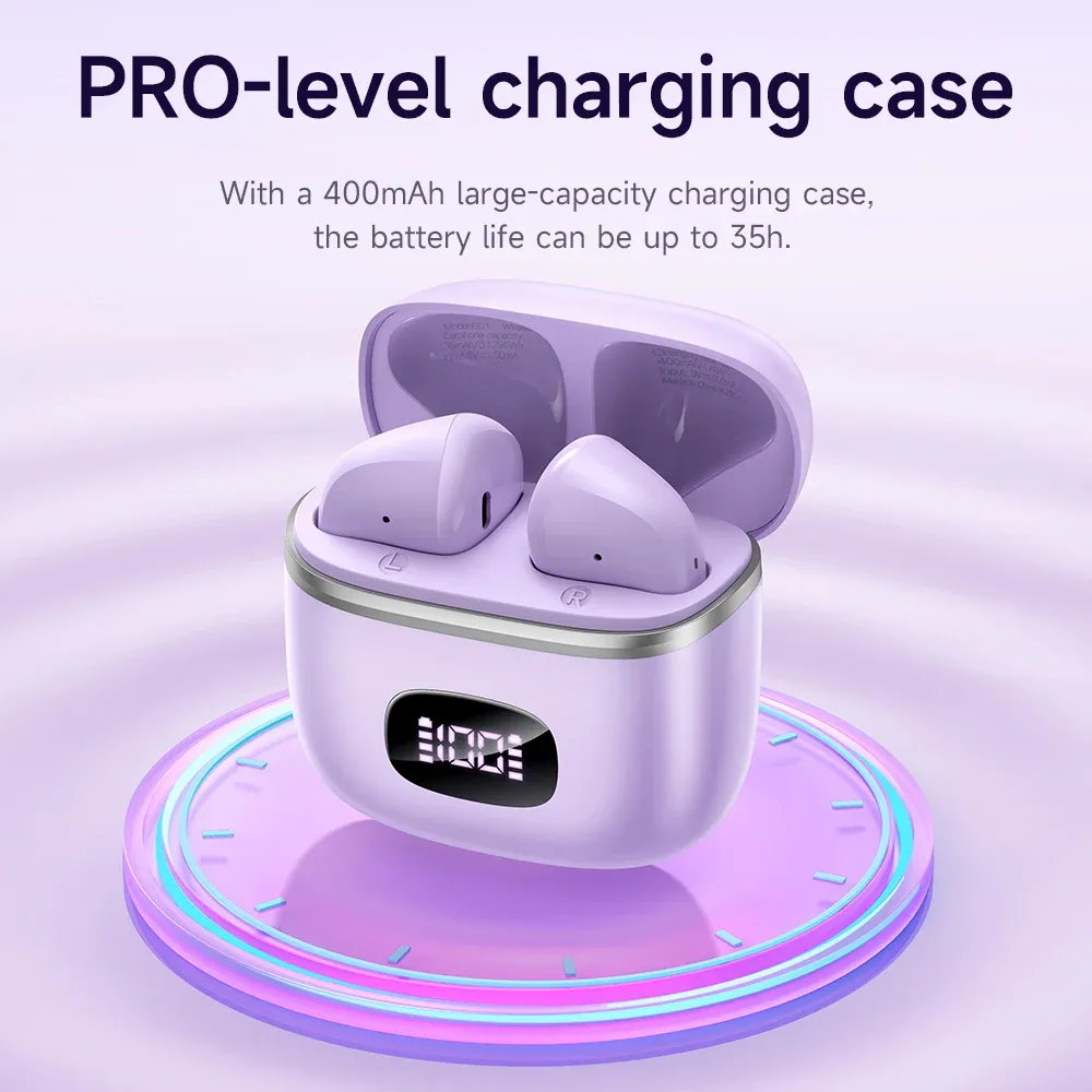 Hoco EQ1 Bluetooth 5.3 Wireless Earbuds with LED Power Display
