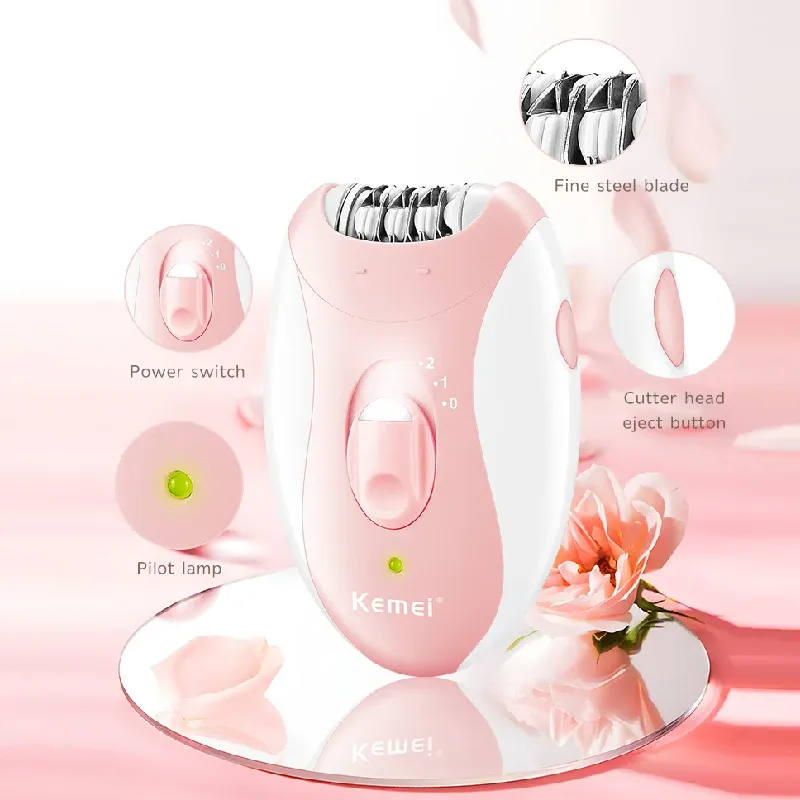 Kemei Rechargeable Face and Body Epilator Trimmer