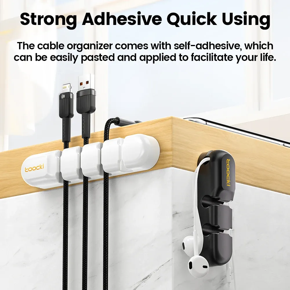 Toocki Silicone Cable Organizer Clip Set