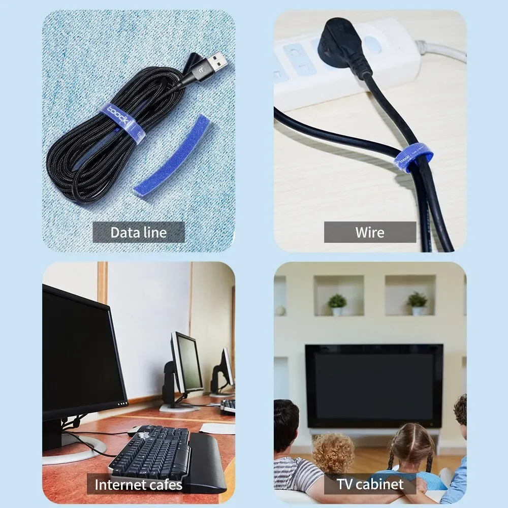 Toocki Tearable Nylon Cable Organizer Roll