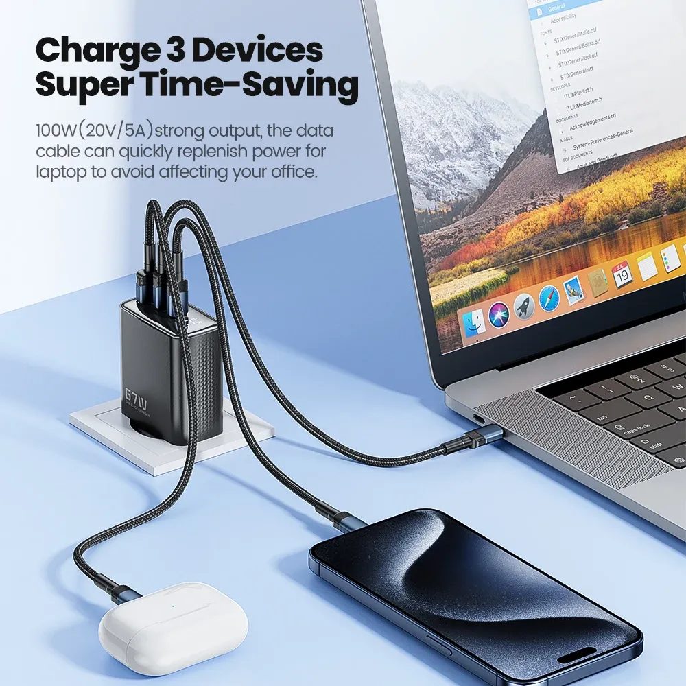 Toocki GaN USB-C Fast Charger with Digital Display
