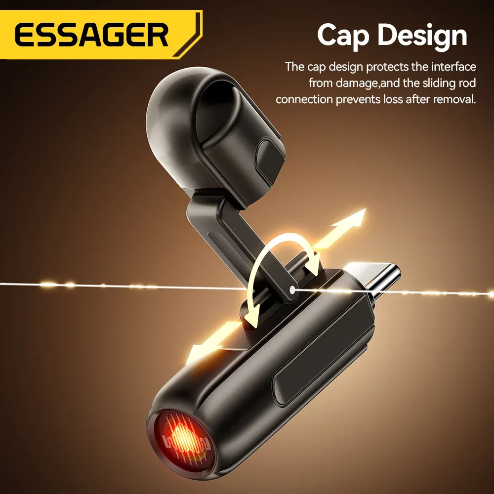 Essager USB-C Mini Car Lighter Adapter with Air-Blow Function