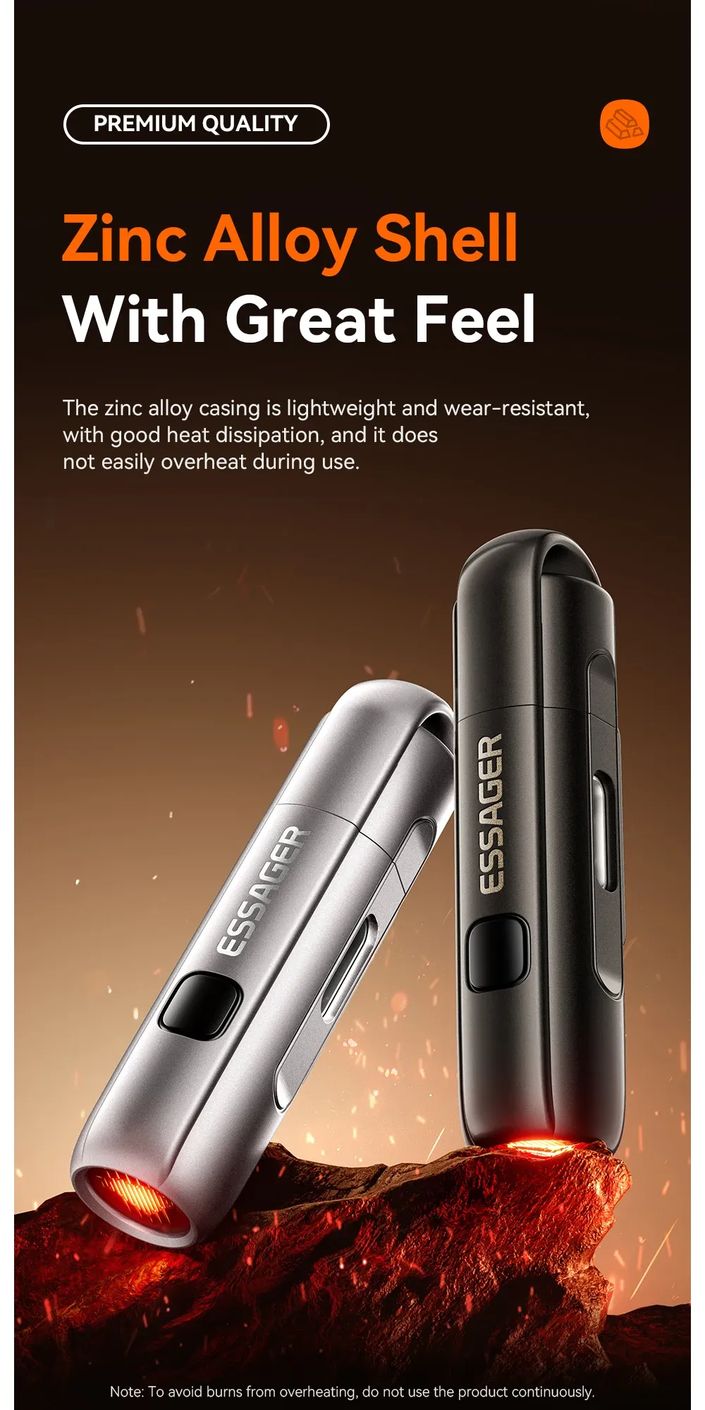 Essager USB-C Mini Car Lighter Adapter with Air-Blow Function