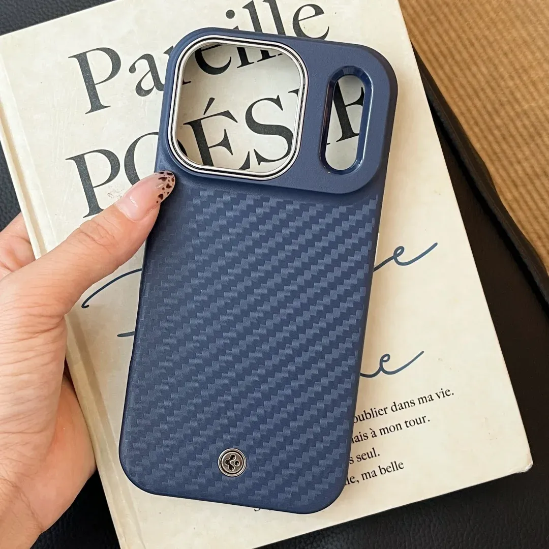 Spigen Kevlar Aramid Magnetic Carbon Fiber Case for iPhone 17 Air and 17 Pro Max