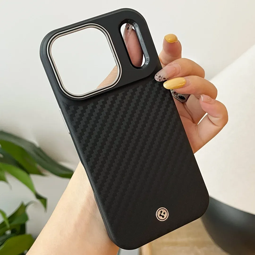 Spigen Kevlar Aramid Magnetic Carbon Fiber Case for iPhone 17 Air and 17 Pro Max