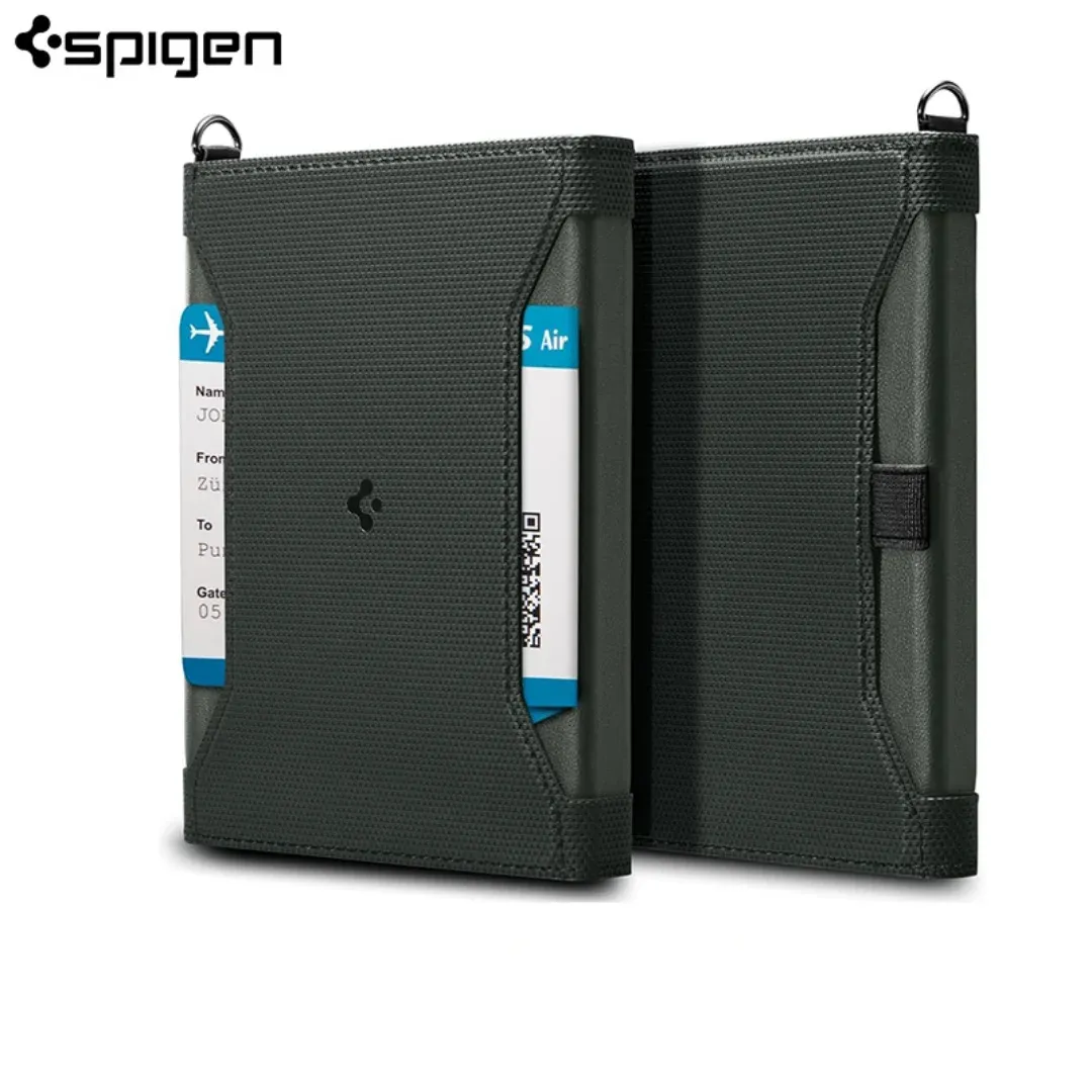 Spigen RFID Passport Holder Case with Card and Pen Storage