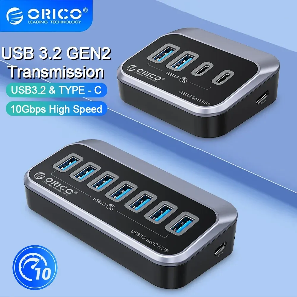 ORICO 10Gbps USB-C Powered Hub with OTG and Power Input