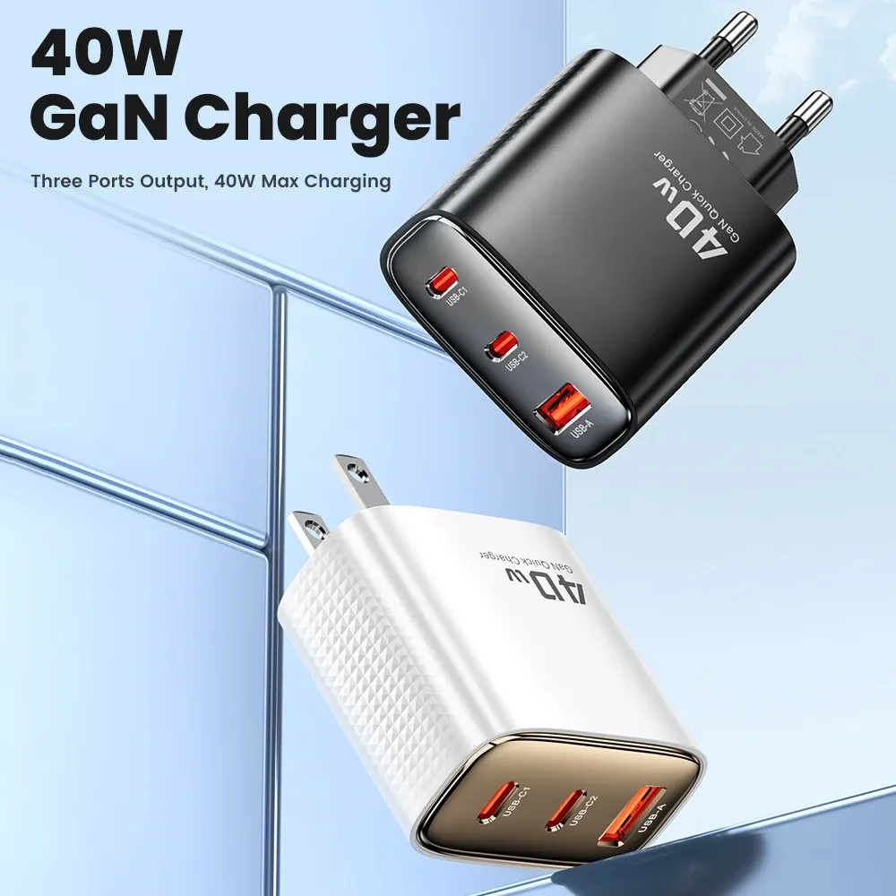 Toocki 40W GaN Dual USB-C Fast Charger