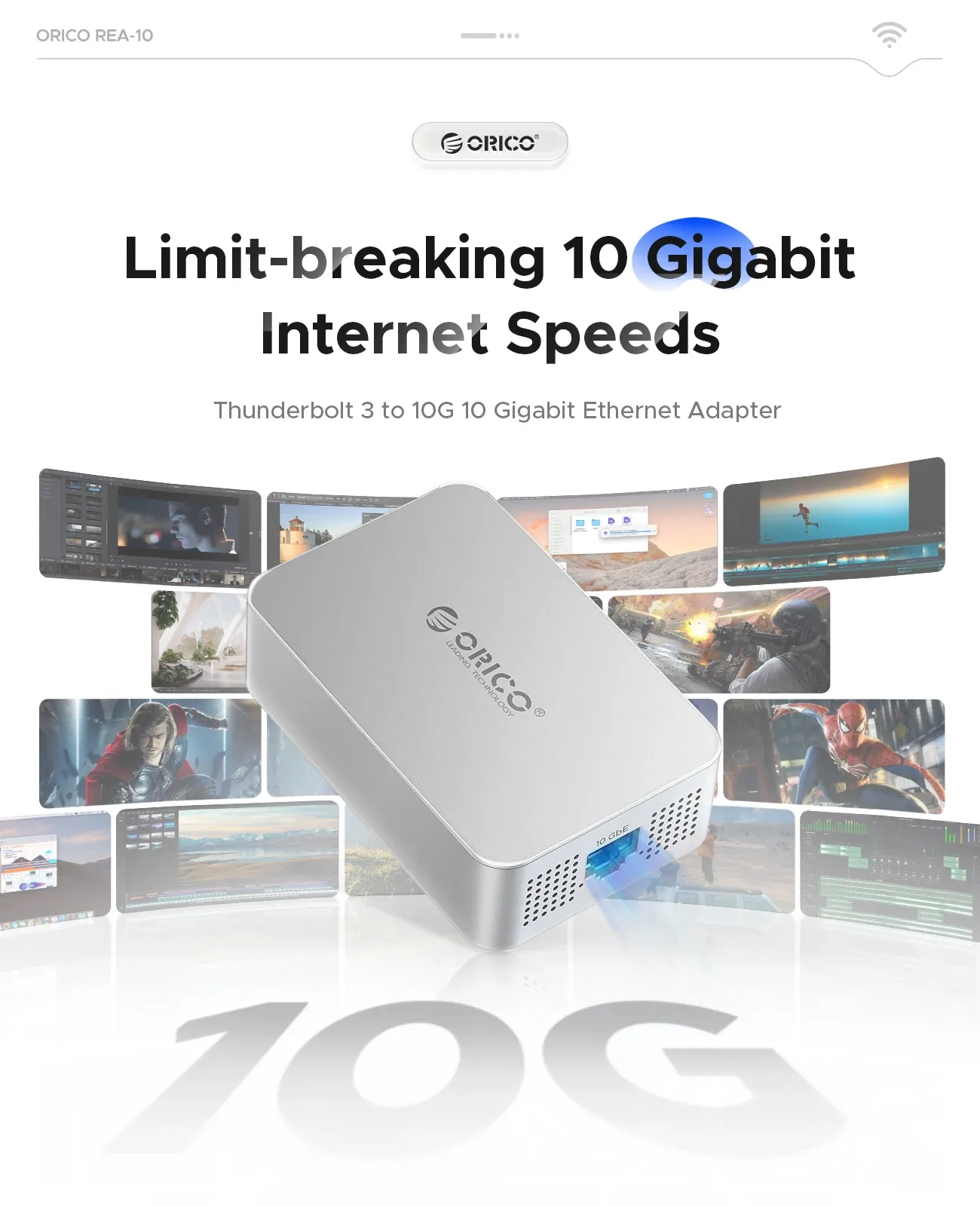 Orico USB4 10GbE Portable Network Adapter
