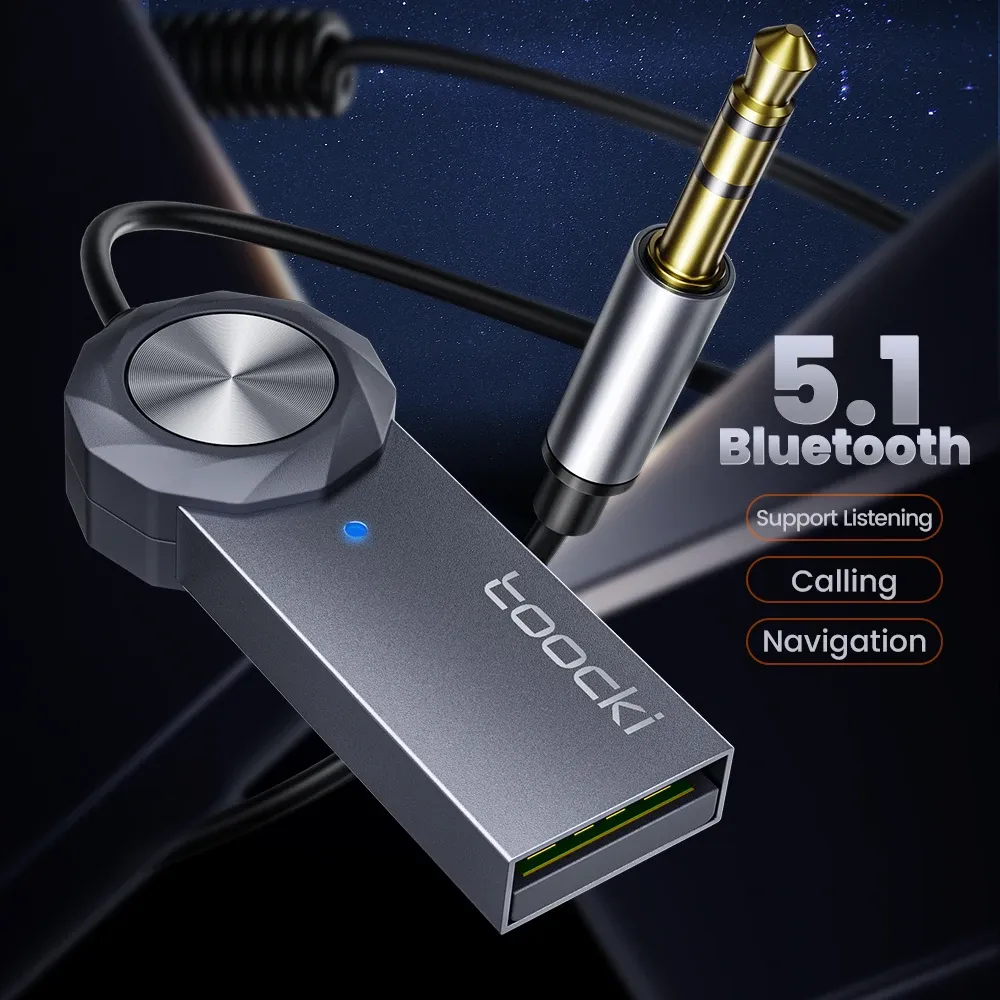 Toocki BT01 USB Bluetooth AUX Car Audio Adapter
