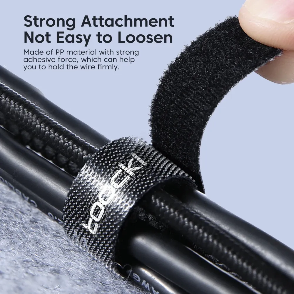 Toocki Nylon Cable Winder for Everyday Desk and Travel Use