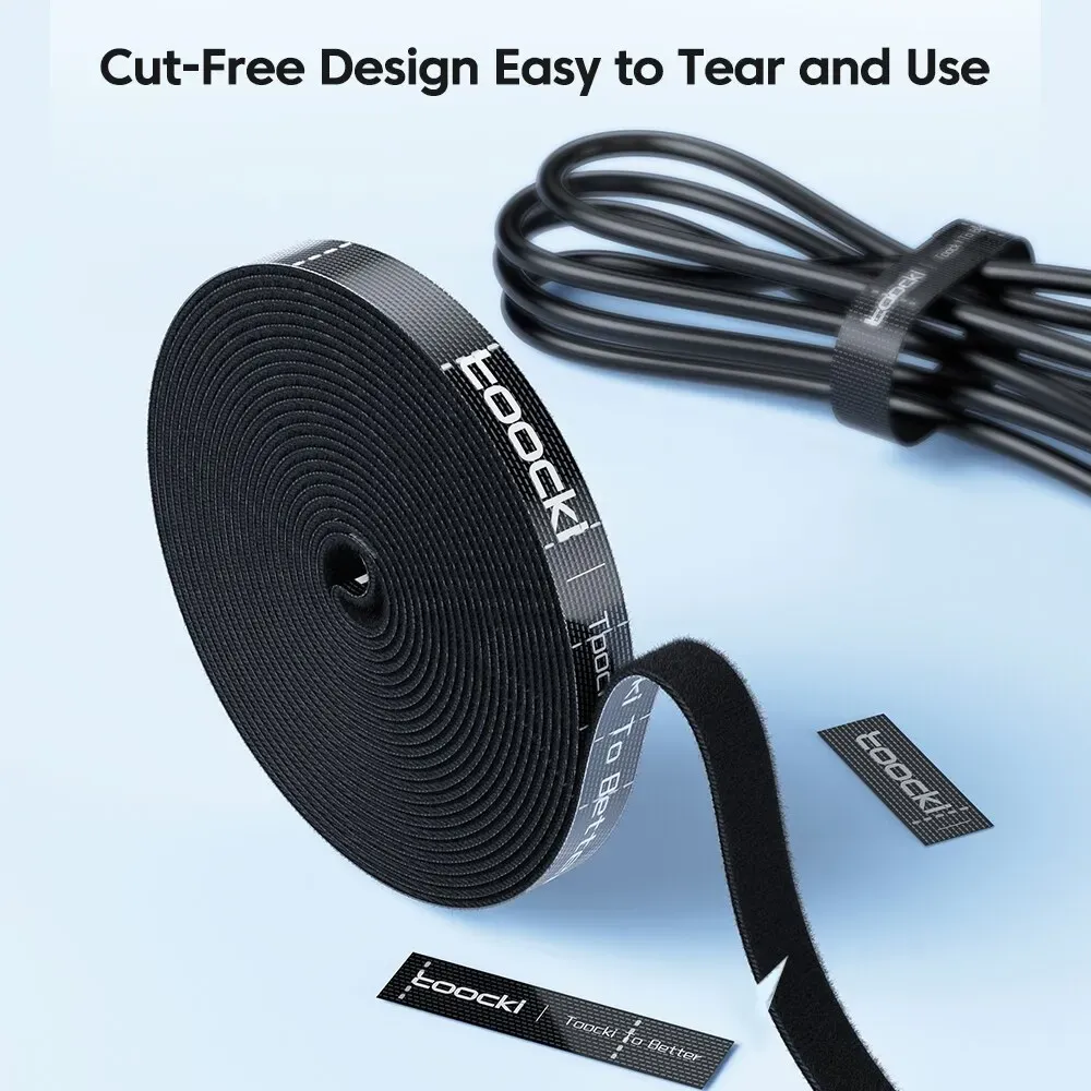 Toocki Tearable Nylon Cable Organizer Roll