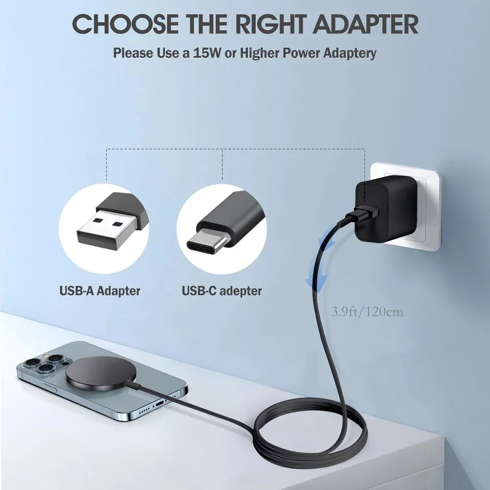 Essager Magnetic Qi Wireless Charging Pad 15W for iPhone