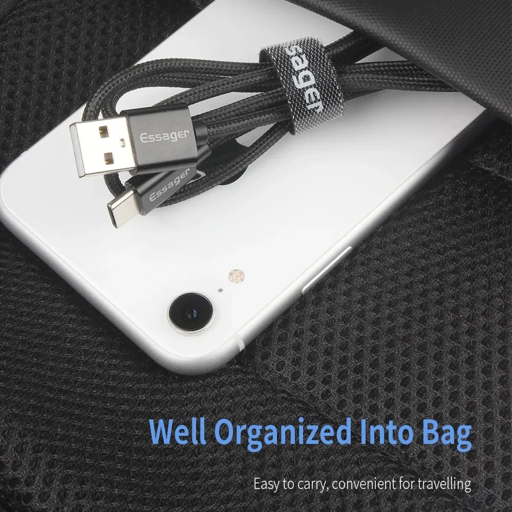 Essager Nylon Cable Organizer Clip for Chargers and Earbuds