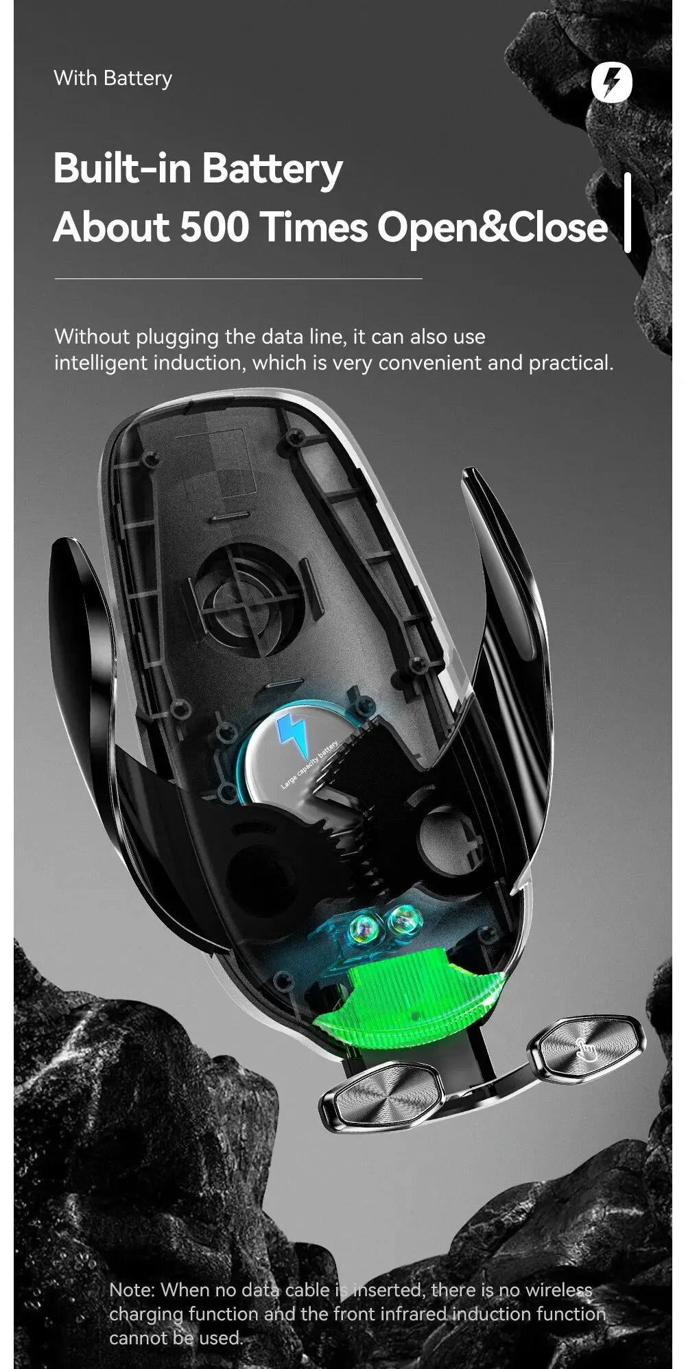 Awei 15W Air Vent Wireless Car Charger Mount
