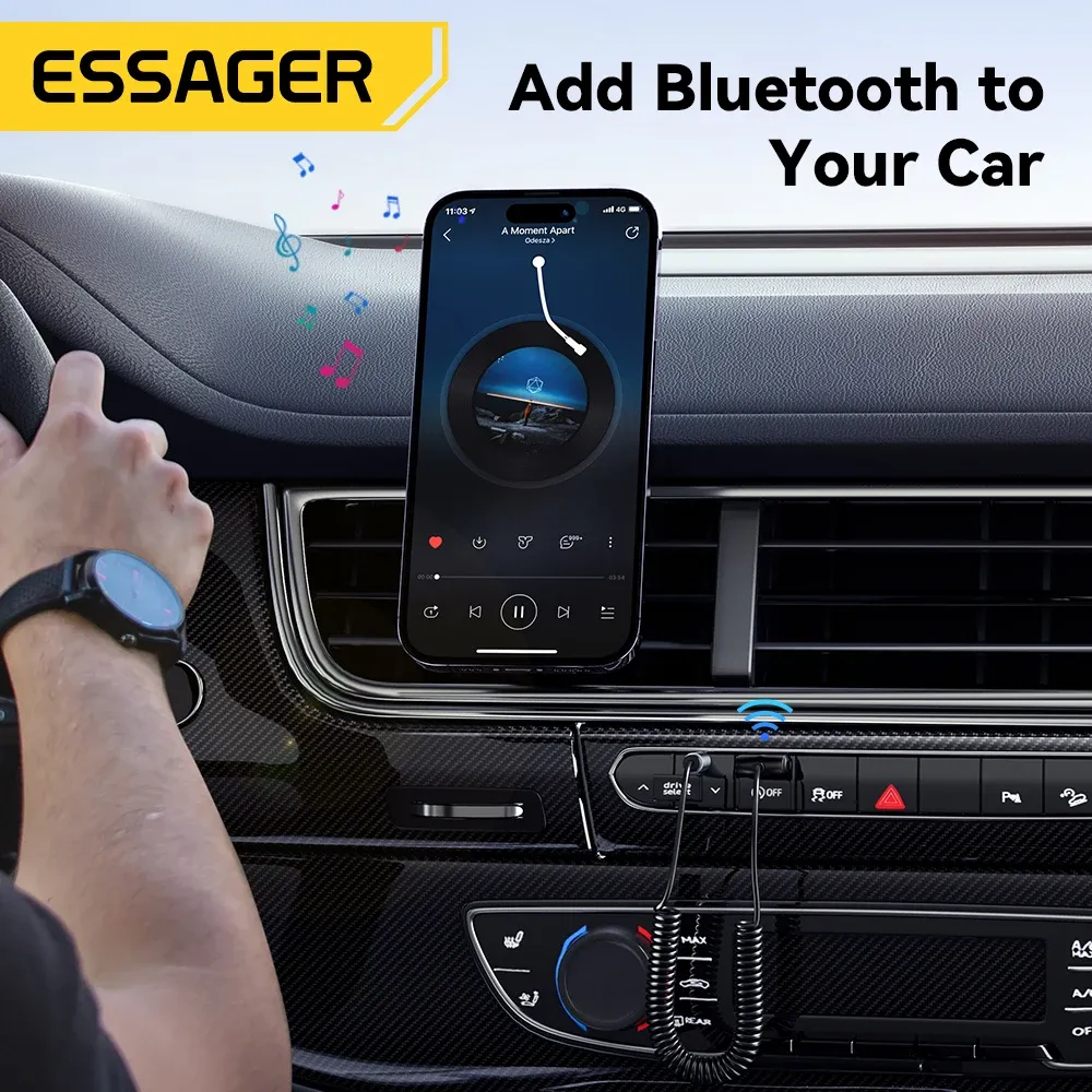 Essager Bluetooth 5.0 AUX Car Receiver Adapter