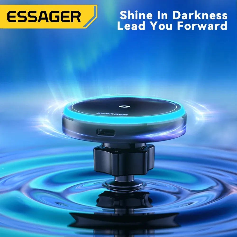 Essager 15W RGB Magnetic Wireless Car Phone Mount