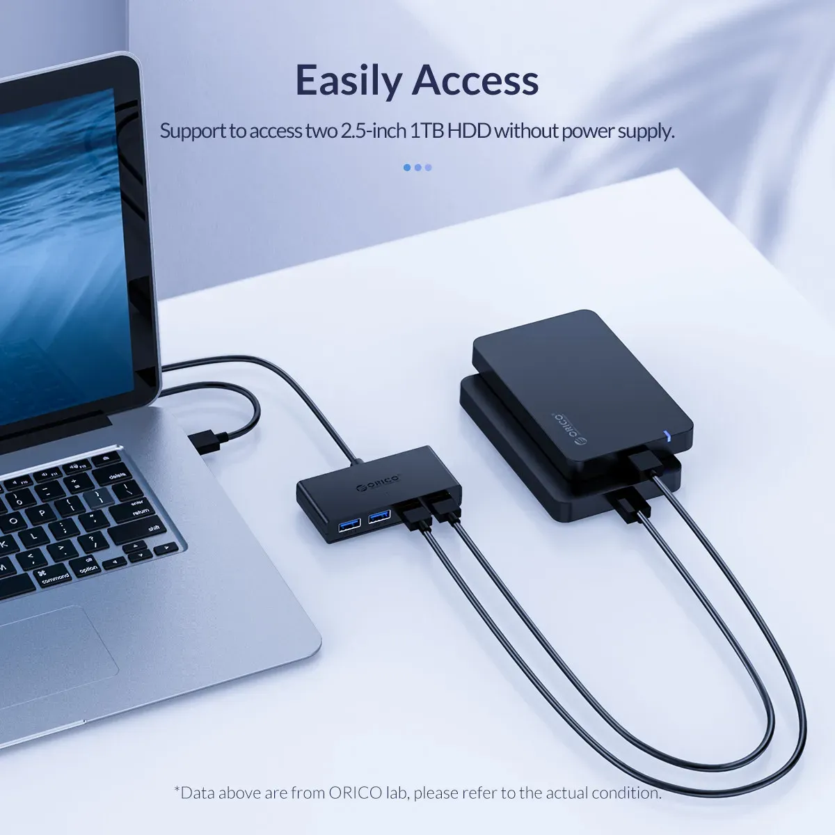 Orico 4-Port USB 3.0 Hub with Micro USB Power