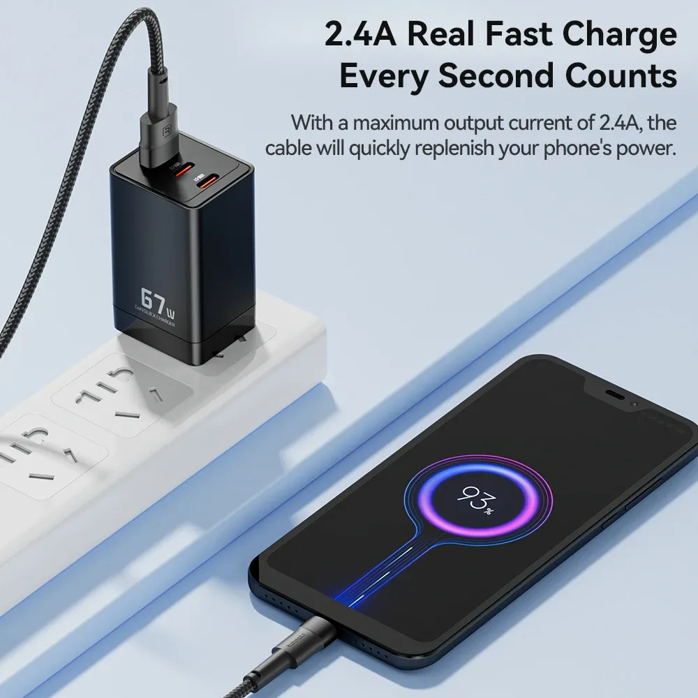 Toocki 2.4A Micro USB Fast Charging and Data Cable